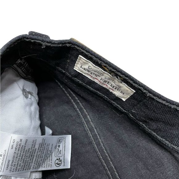 Levi’s 501 Original Cutoff Denim Short Black Size 27 - Picture 5 of 6